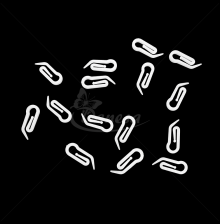 White Plastic Curtain Hooks