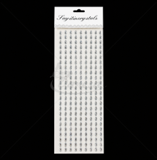 Self-Adhesive Decorative Crystals, Elongated Navette Shape, 216 pcs