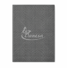 Black Rectangular Plastic Canvas for Latch Hook Technique, 20.2 x 30.4 cm