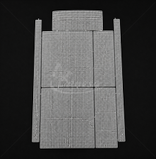 Plastic Canvas for Handbag Making with Handles, 20 x 24 x 8 cm
