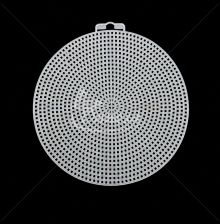 Round Plastic Canvas for Embroidery and Decorations, 14.8 cm