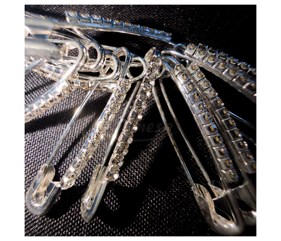 Decorative Safety Pin with sequins