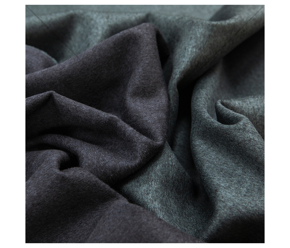 Double-Faced Coat Fabric with Cashmere Wool and Silk