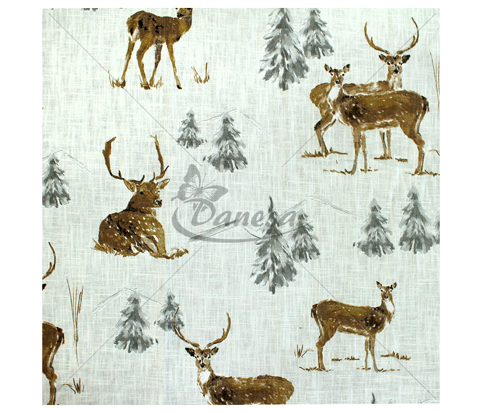 Linen with deer