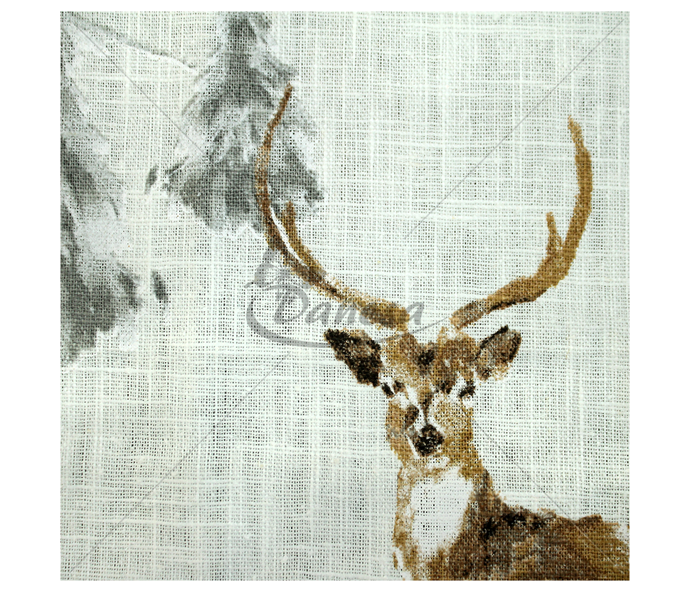 Linen with deer