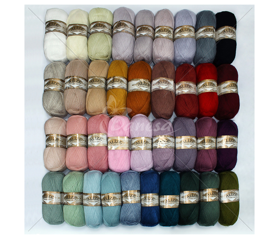 Knitting yarn ANGORA GOLD (color palette)