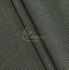 Suit fabric, small checkers, black/white color