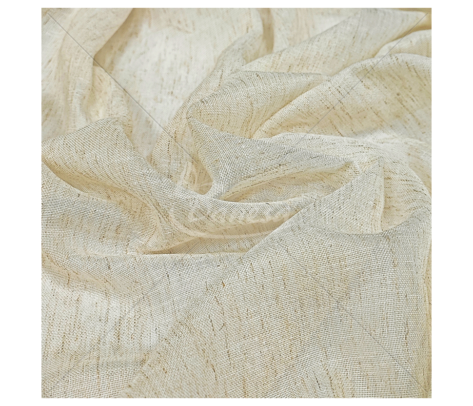 Day curtains with natural linen