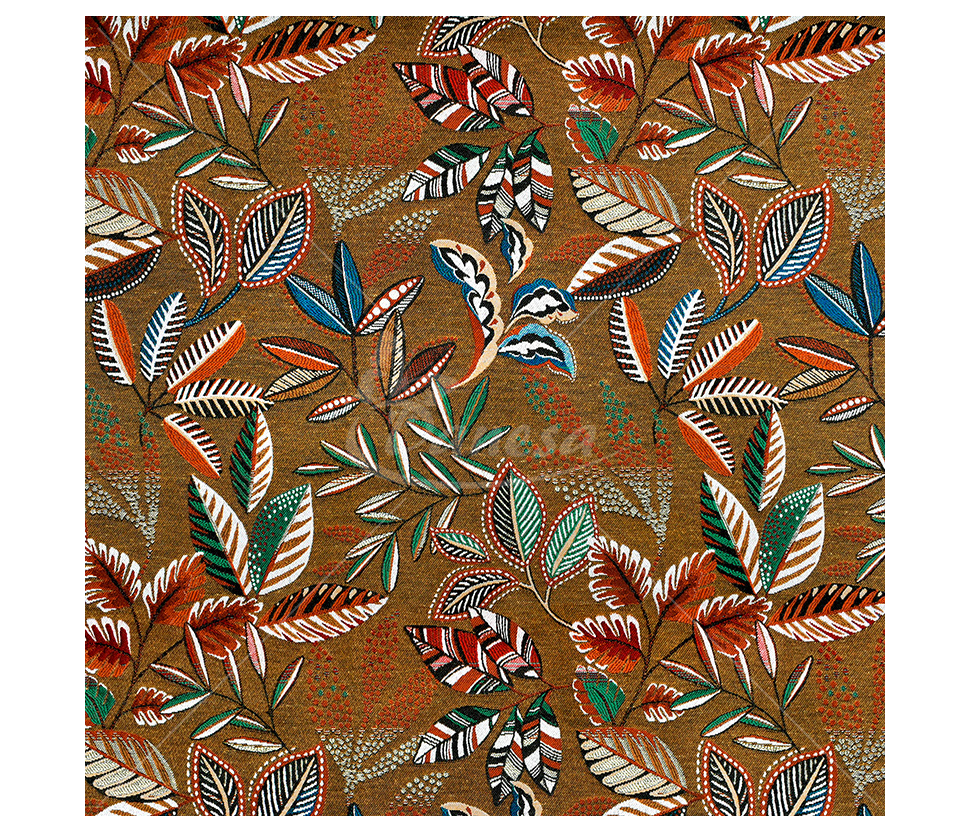 Tapestry with cotton "Colorful Leaves"