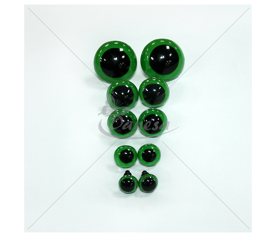 Eyes for toys, green