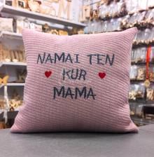 Išsiuvinėta Pagalvė "Namai ten, kur Mama"