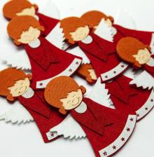 Рождественская аппликация "Ангел"
