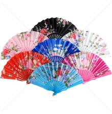 Floral decorative hand fan – various colors