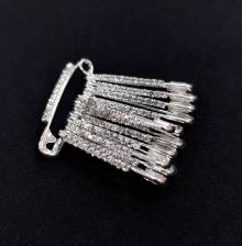 Decorative Safety Pin with sequins