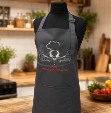 Вышитый кухонный фартук «Здесь всегда вкусно»