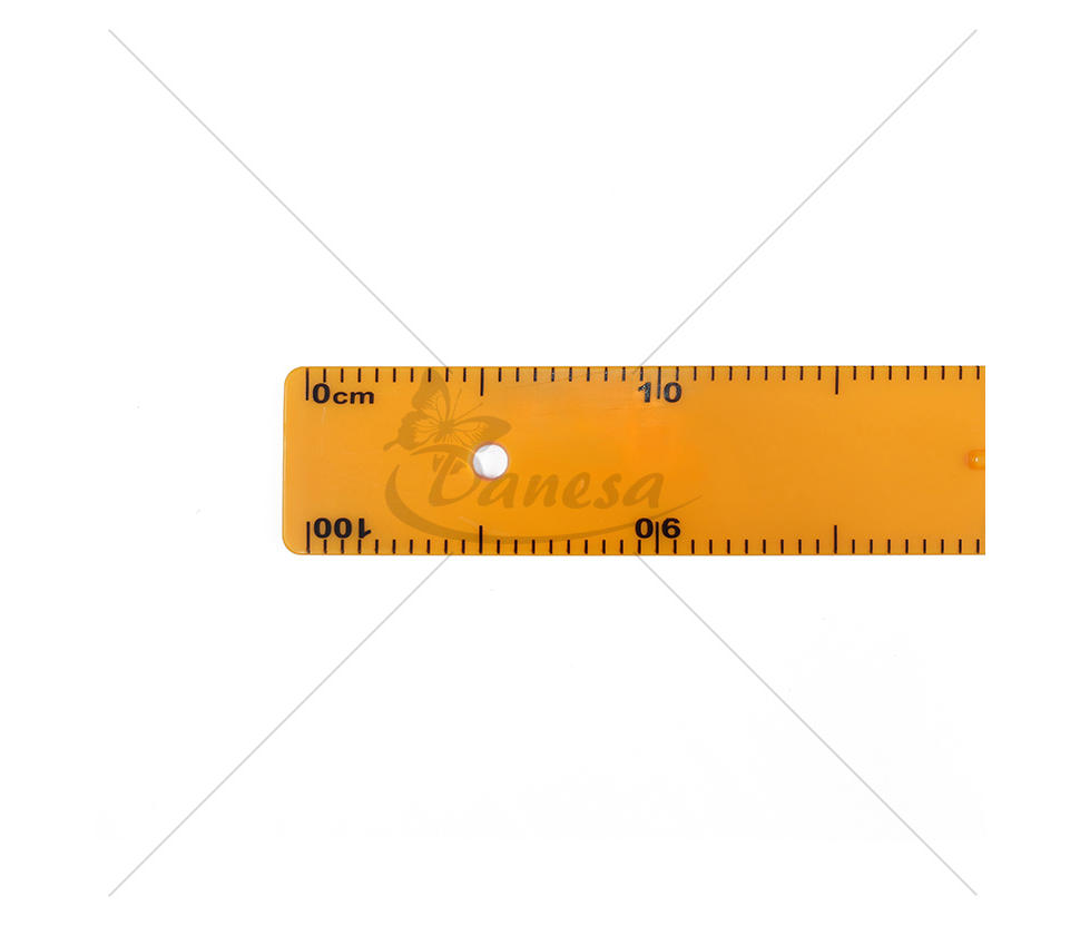 Liniuotė su centrine rankena, 100 cm, oranžinė