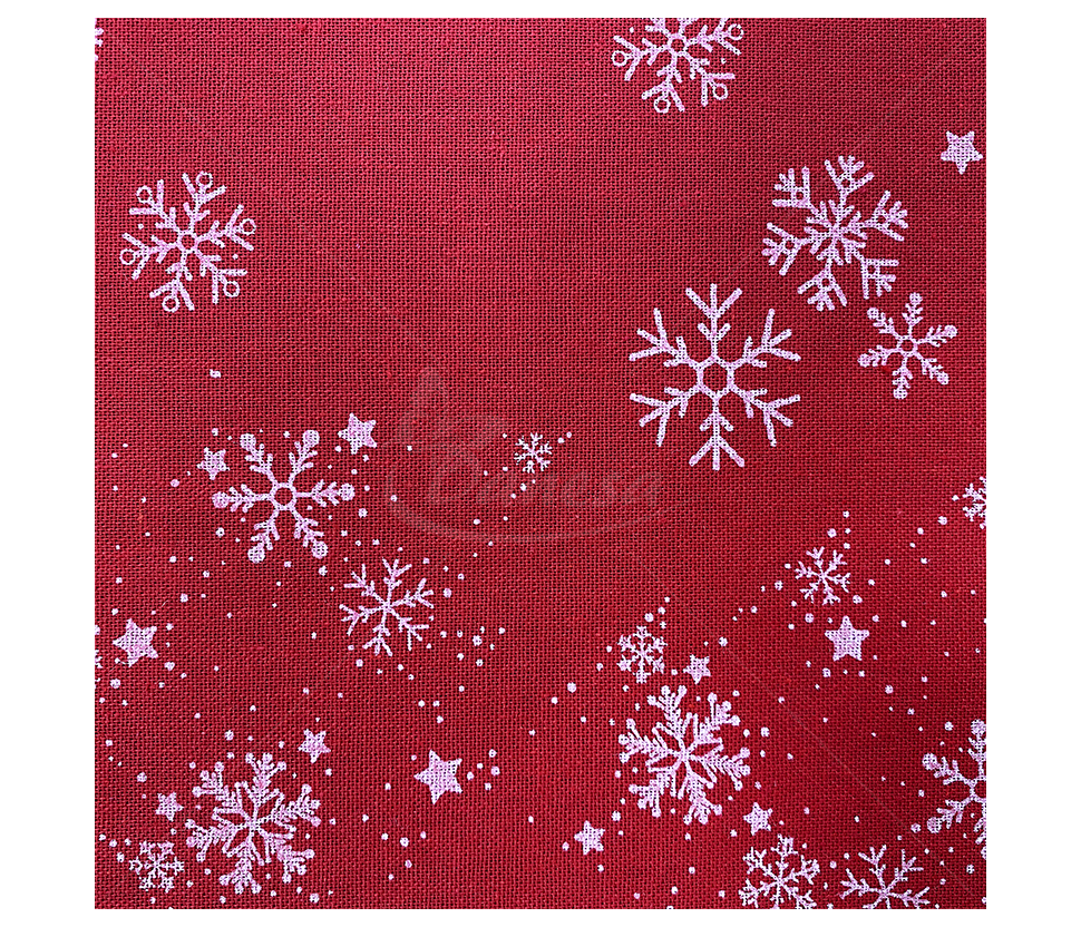 Linen imitation "Snowflakes"