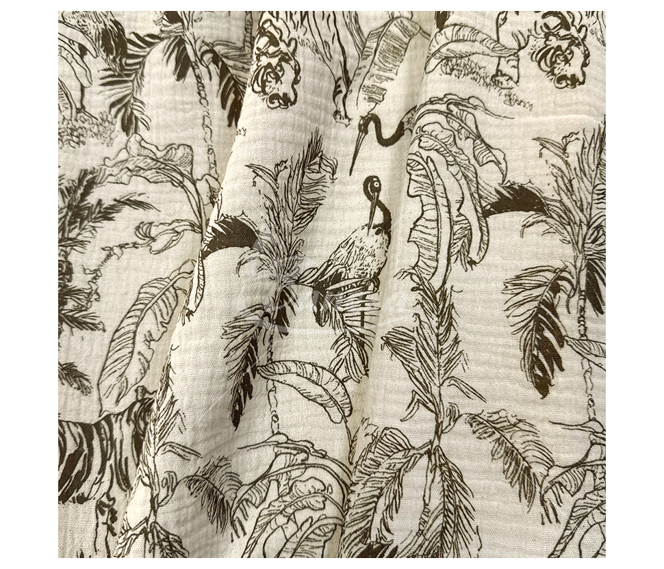 Muslin with a pattern
