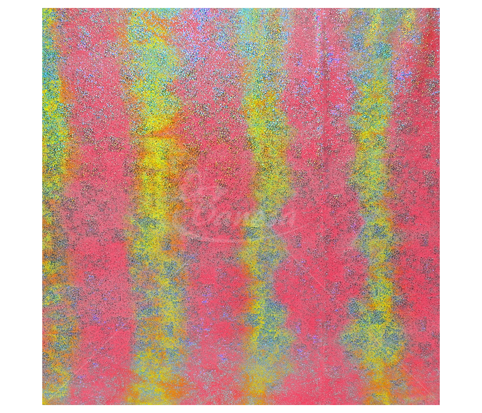 Shiny multi-colored lycra, rainbow effect