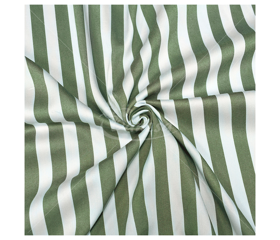 Viscose fabric with Nylon (wide stripes)