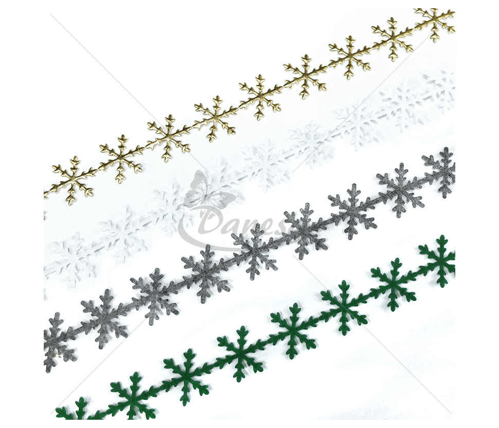 Decorative Christmas ribbon "Snowflake"