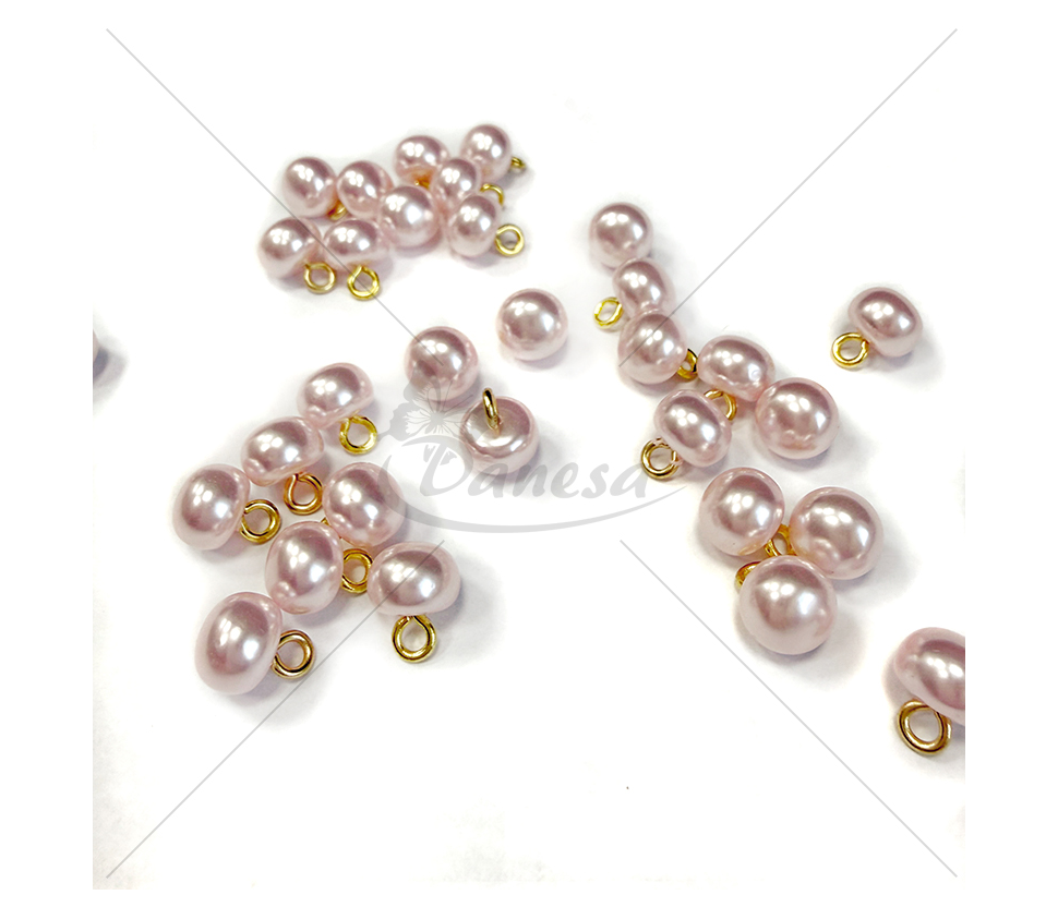 Multi-color pearl effect “pearl” shank buttons 16L
