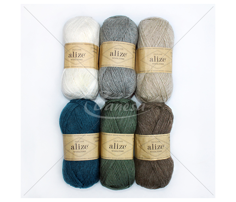 Mezgimo siūlai Wooltime (spalvų paletė)