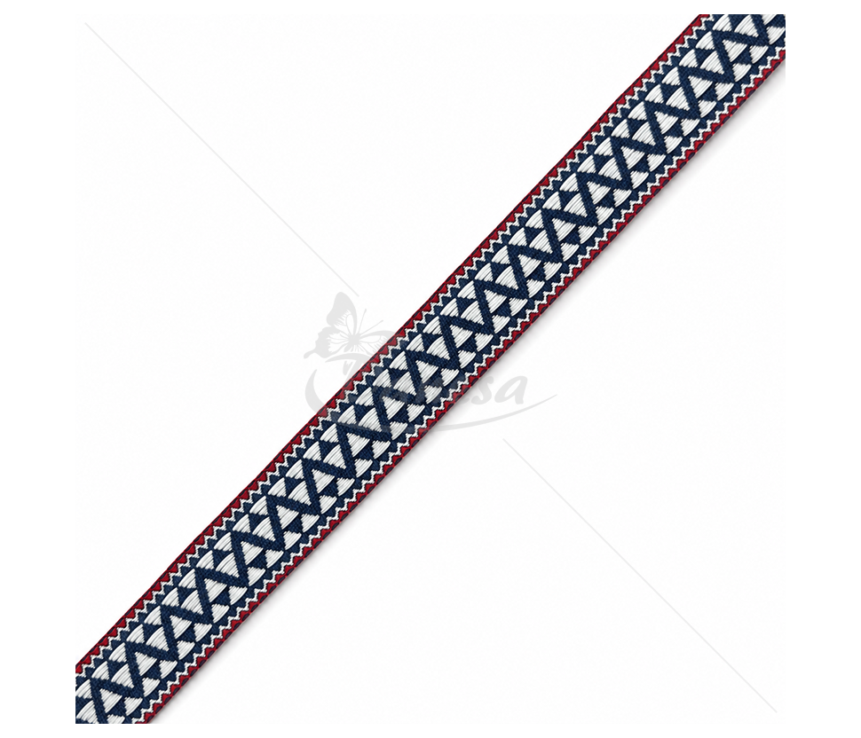 Woven decorative ribbon "Triangles"