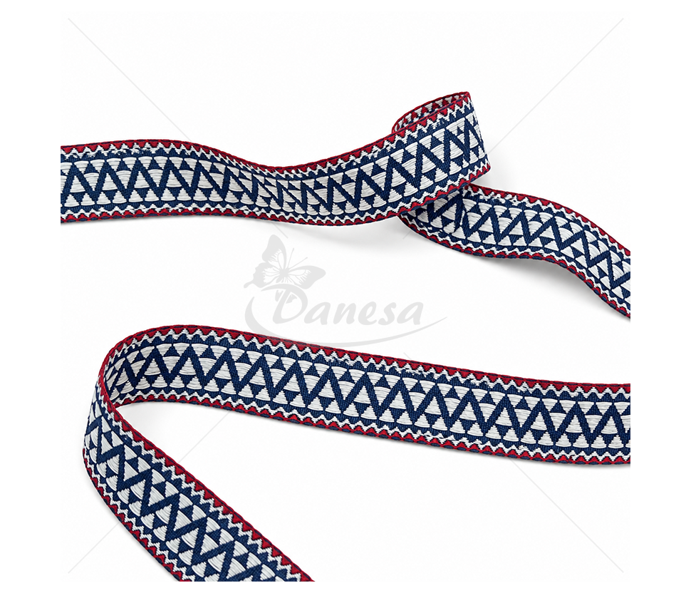 Woven decorative ribbon "Triangles"
