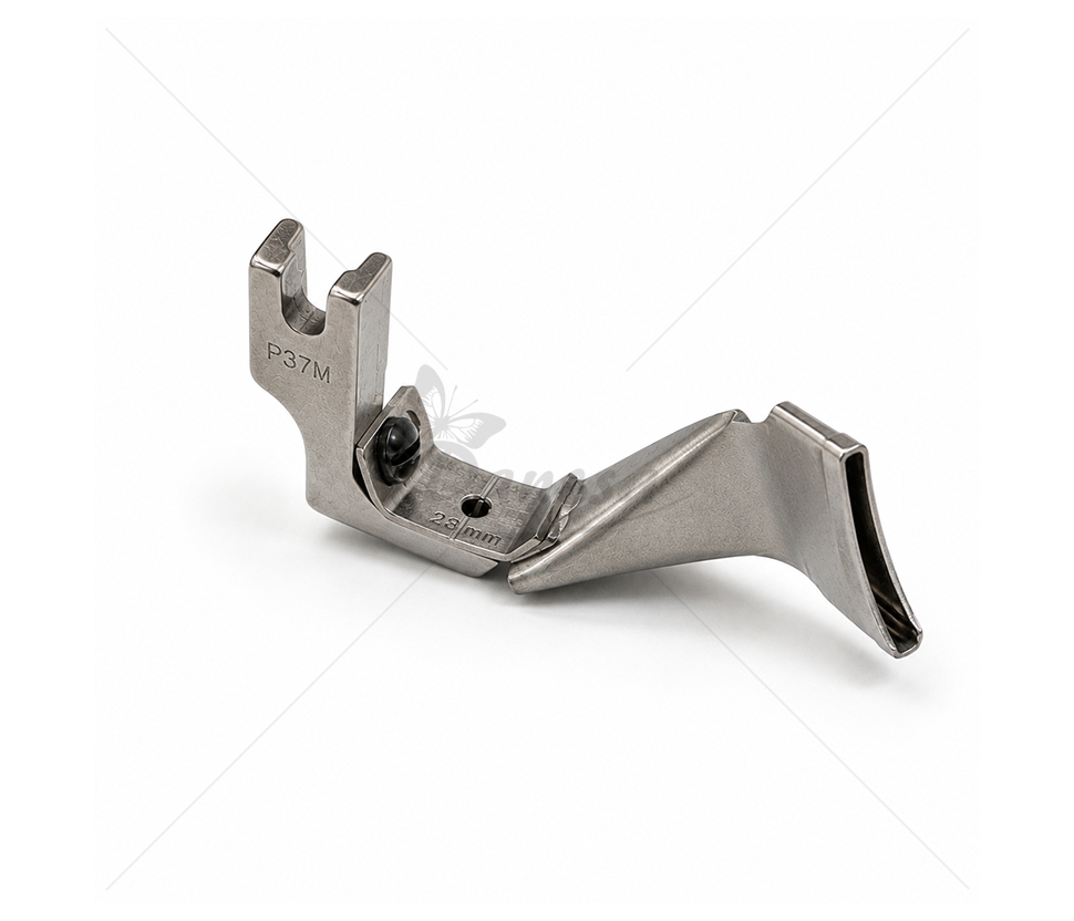 P37M 28 mm–20 mm Hemming Presser Foot for Industrial Sewing Machines