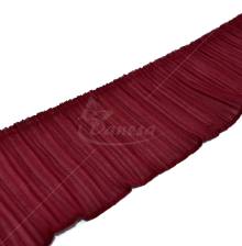 Wide, pleated chiffon ribbon