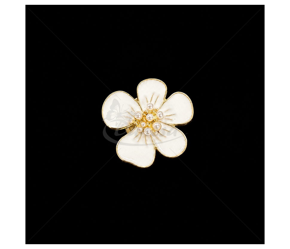 Brooch/Button cover "Flower"