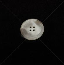 Large grey classic plastic four-hole sewing button 44L