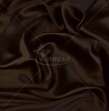 Natural silk, dark brown color