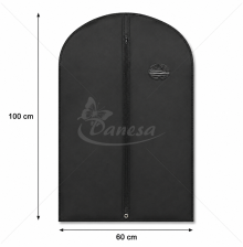 Protective Garment Bag “Elite” with Window, Black, 60 × 100 cm