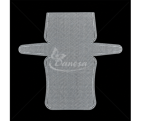 Пластиковая канва для вязания сумки, 18 x 9 x 4,5 см