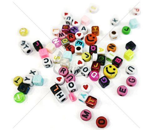 Plastic beads Letters