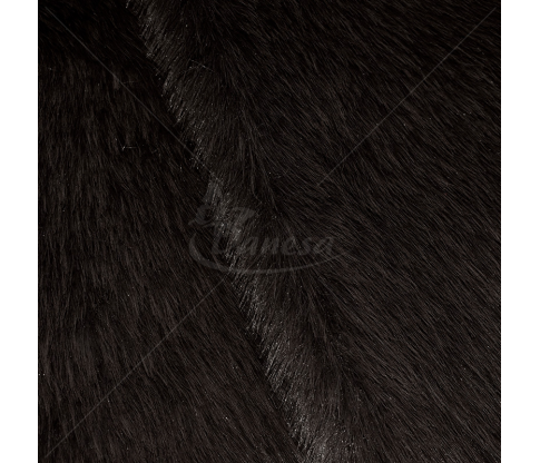 Faux fur, mid-lenght, dark gray color