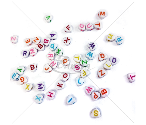 Plastic beads Letters