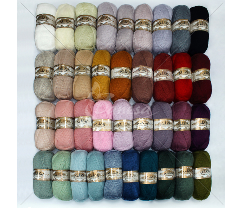 Пряжа для вязания ANGORA GOLD (цветовая палитра)