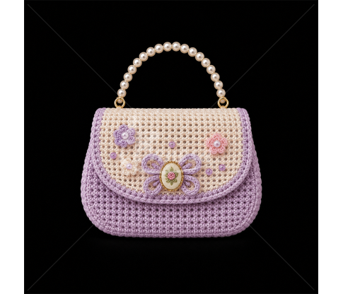 Пластиковая канва для вязания сумки, 19 x 15 x 4 см
