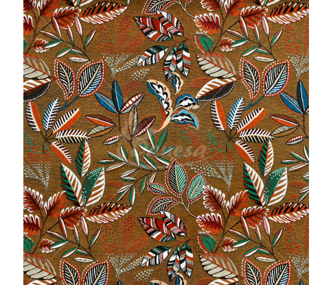 Tapestry with cotton "Colorful Leaves"