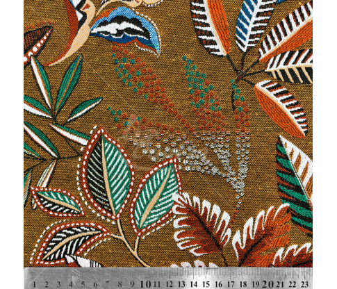 Tapestry with cotton "Colorful Leaves"