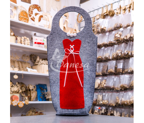 Decorative Felt Holder for Wine / Champagne