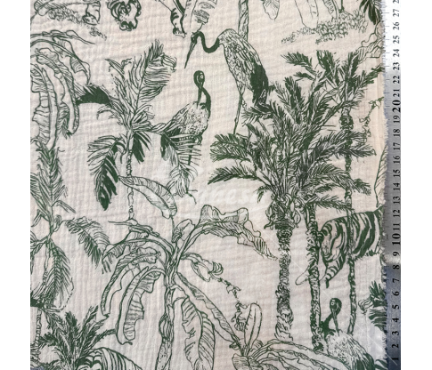 Muslin with a pattern