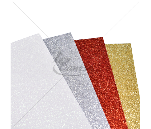 Foamiran Craft Foam Sheets Set (Glitter Finish)