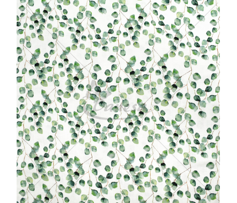 Muslin with a pattern, "Tree Leaves"