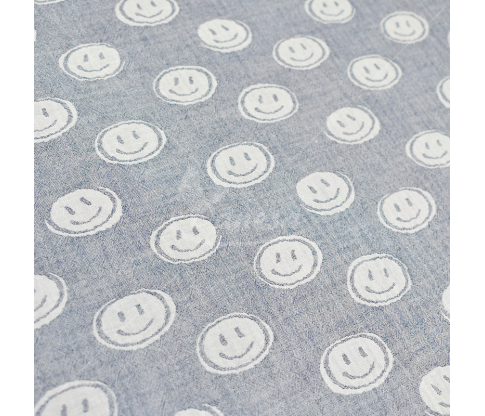 Muslin with a pattern, double-sided