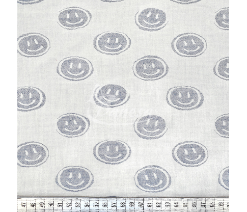 Muslin with a pattern, double-sided