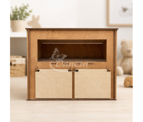 Children’s Plywood Garage for Toy Cars